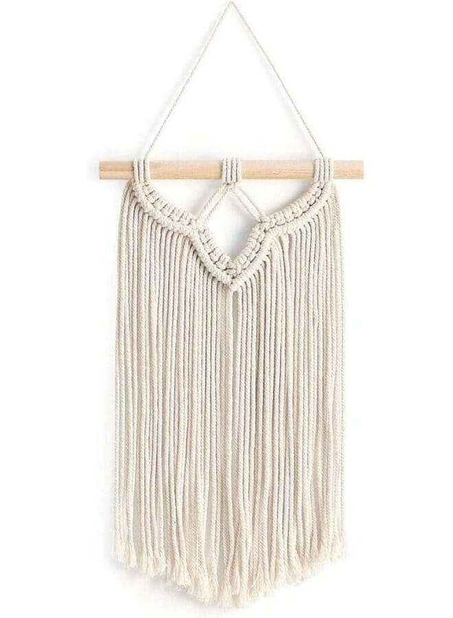 Home Gallery Small Macrame Wall Hanging Woven Handmade 35X55 cm - Image 1