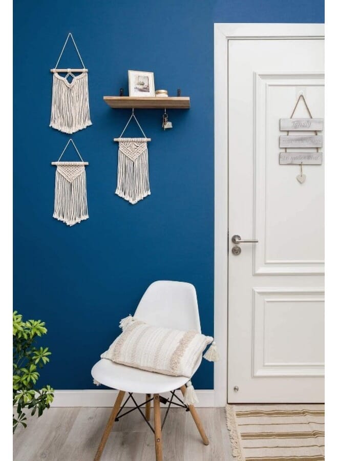 Home Gallery Small Macrame Wall Hanging Woven Handmade 35X55 cm - Image 2