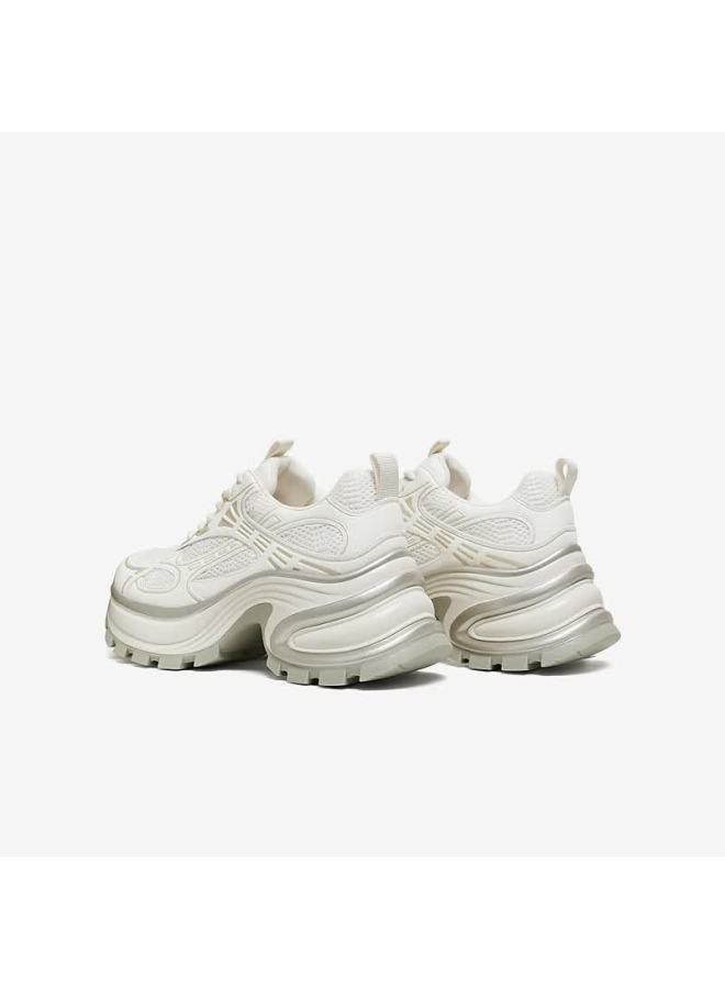 Tata Tata Interstellar Galaxy Thick-soled Dad Sneakers Breathable Casual Sports Shoes Beige/gold Am6 Size 36 - Image 5