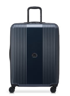 DELSEY Paris Ophelie 70cm Hardcase 4 Double Wheel Expandable Check-In Luggage Trolley Glossy Blue - 00389381962ME  - Image 1
