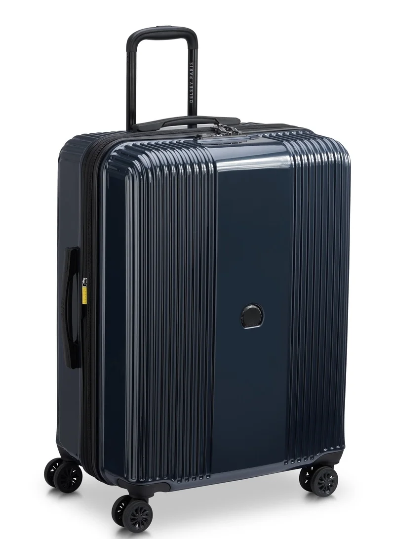 ديلسي _باريس Ophelie 70cm Hardcase 4 Double Wheel Expandable Check-In Luggage Trolley Glossy Blue - 00389381962ME