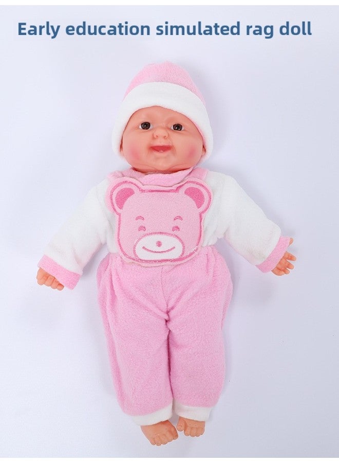 Ragdoll Early Education Kindergarten Children Simulation Baby Body Play House Confinement Training Girl Educational Teaching Toys-Color:Full Body Gum 52cm Baby Girl Send A Set Of Pink Clothes - Image 3
