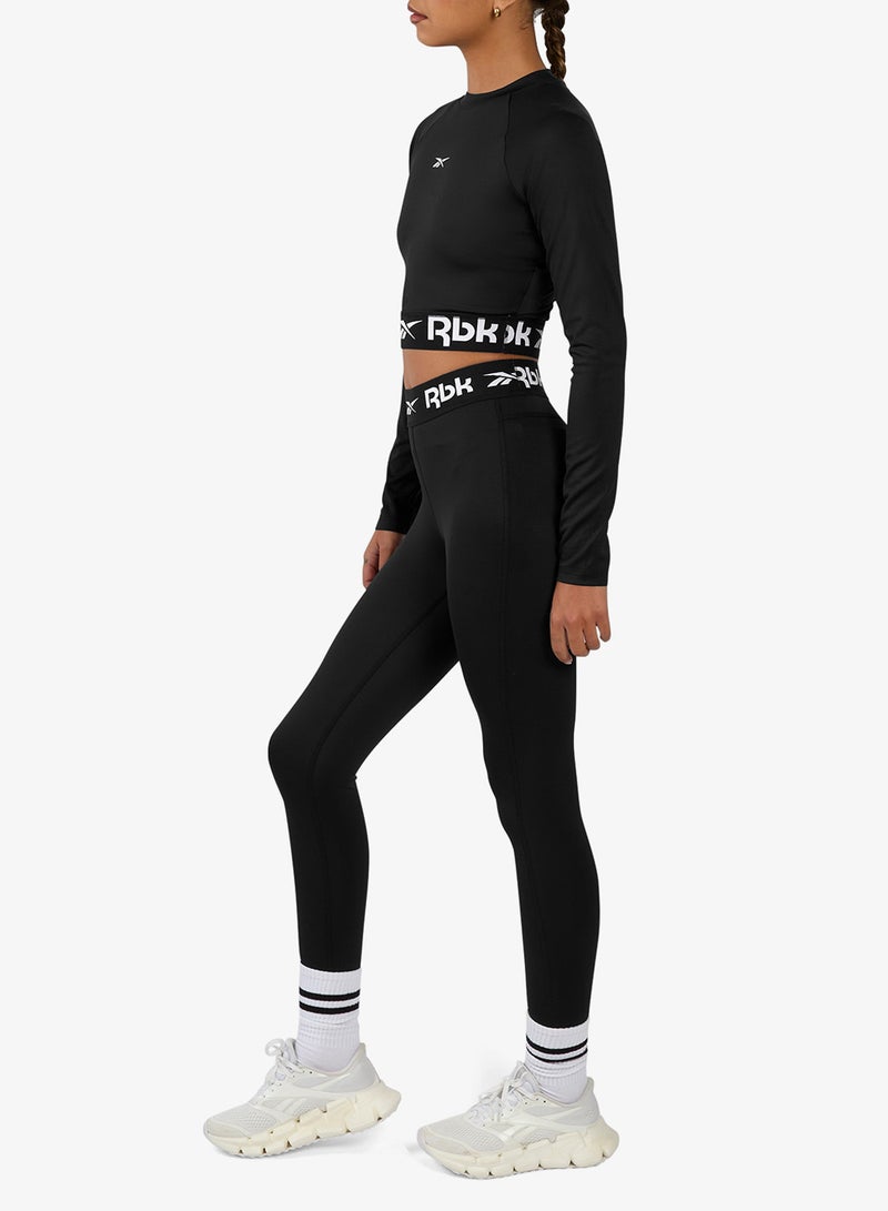 ريبوك ليجنز تدريب اللياقة البدنية الأساسي بخصر مجعد - Image 4