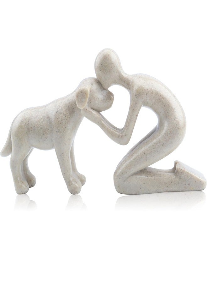 DearKeeps Dog Memorial Statues - Dog Memorial Gifts for Loss of Dog, Pet Memorial Ornament, Pet Sympathy Remembrance Gift (Sandstone) - Image 1