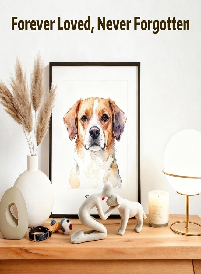 DearKeeps Dog Memorial Statues - Dog Memorial Gifts for Loss of Dog, Pet Memorial Ornament, Pet Sympathy Remembrance Gift (Sandstone) - Image 2