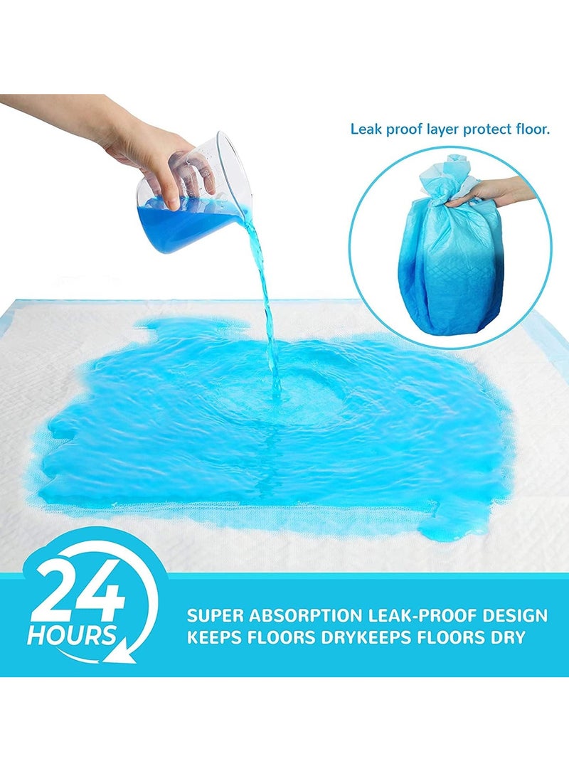 TYCOM Dog and Puppy Training Pads 40 Pack Disposable Dog Pee Pads Ultra Absorbent and Leak Proof Pet Underpads Dry Quickly Pee Pad for Dog Cats Rabbits or Other House Training Pets 60 By 60 CM. - Image 2