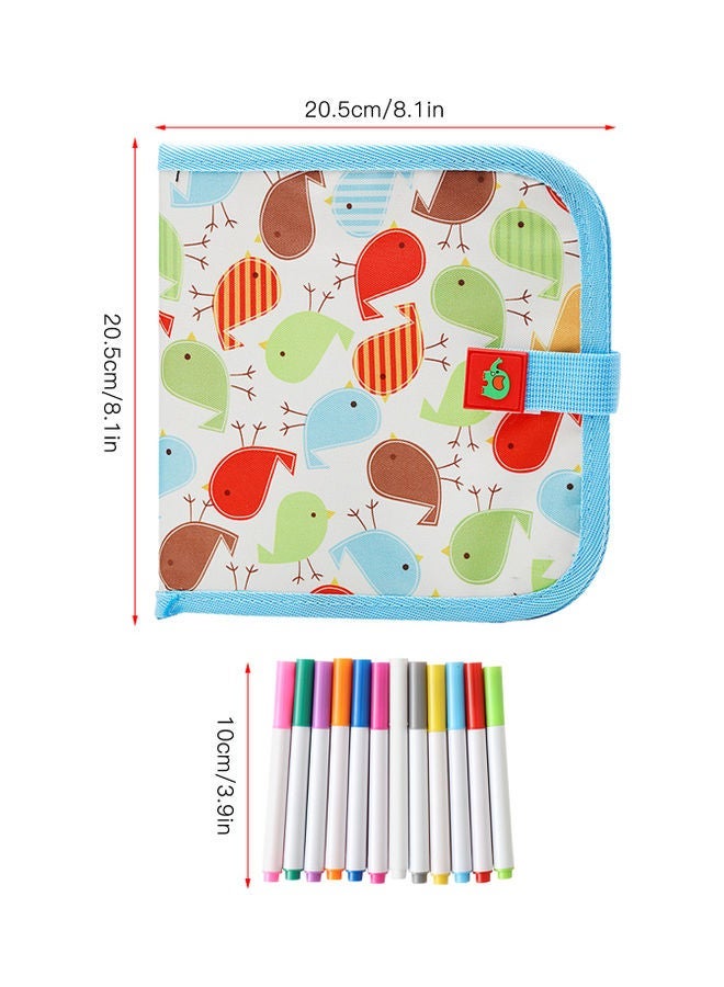 نيبمينينت 10-Page Erasable Drawing Pad With 6 Colour Pens Multicolour - Image 5