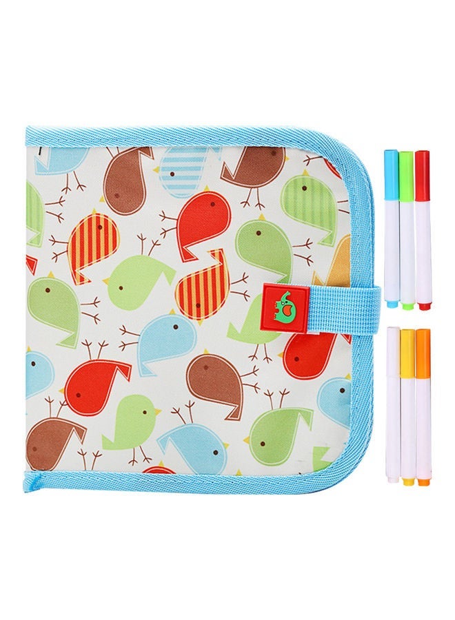 نيبمينينت 10-Page Erasable Drawing Pad With 6 Colour Pens Multicolour - Image 1