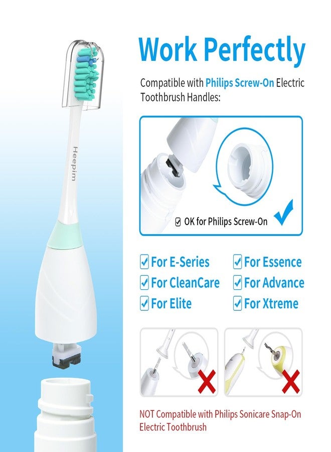 Heepim Replacement Toothbrush Heads for Philips Sonicare Electric Toothbrush, Replacement Brush Heads Compatible with Philips Sonicare Electric Toothbrush, 6Pack - Image 2