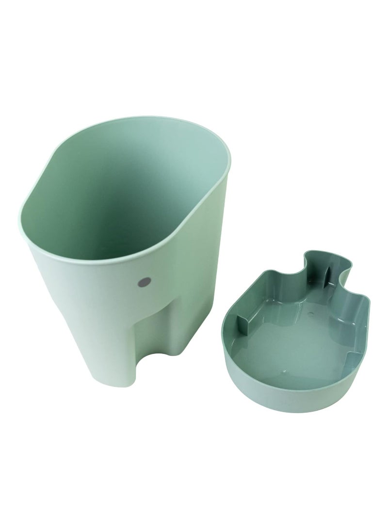 شناجل لعبة الاستحمام Shnuggle Ellie'، علبة تجفيف | مغرفة تخزين ألعاب حمام الأطفال والرضع قائمة بذاتها مع صينية تنقيط - الأوكالبتوس - Image 2