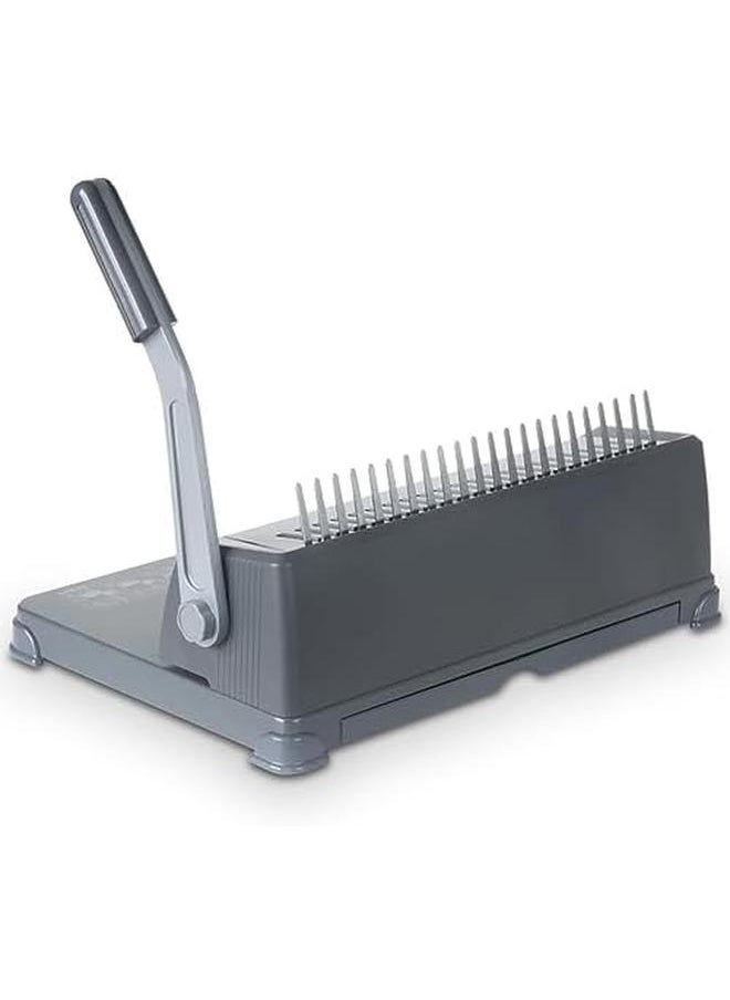 Deli 3872 21 Hole Binding Machine 425 Sheets Grey  - Image 3