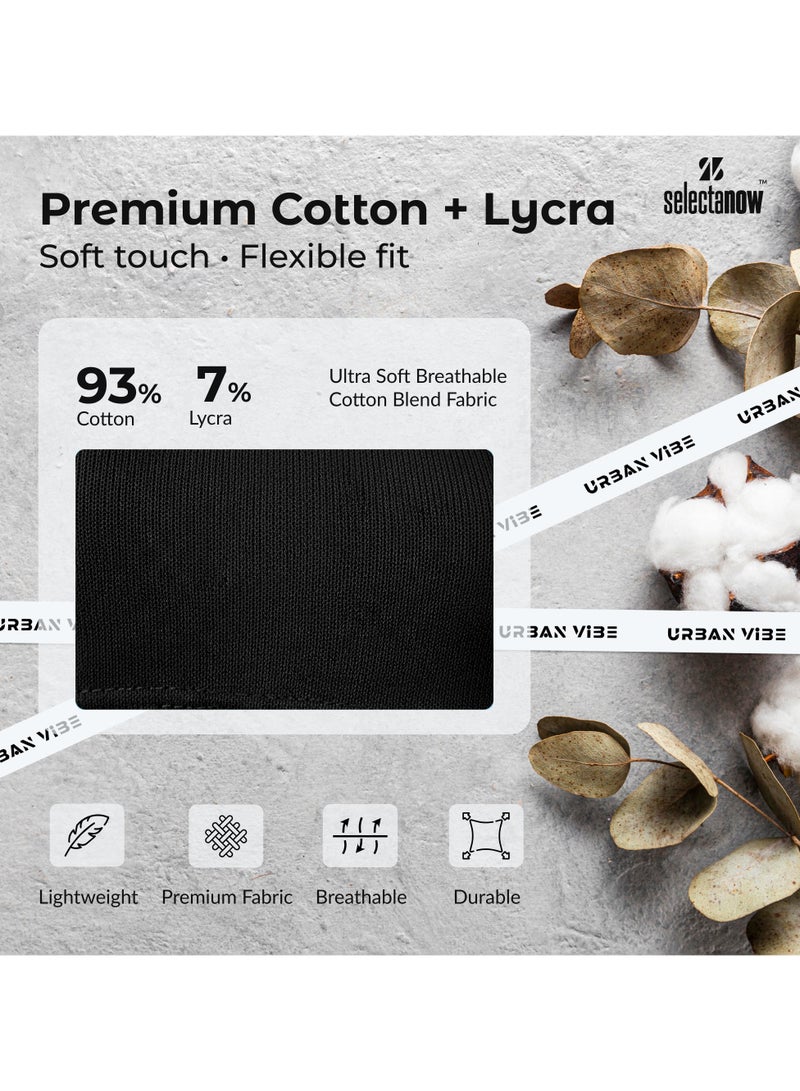 Selecta Now Ladies Sleeveless Cotton T-Shirt Black Breathable Contrast Piping Tank Top Soft Stretchable Women’s T Shirt Ideal for Hot Climate - Image 2