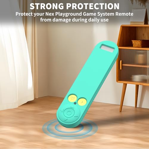 Wacanc Silicone Remote Case Cover for Nex Playground Game System Remote, Anti Slip Shockproof Remote Protective Sleeve Compatible with Nex Playground Game System Remote,Remote Case with Lanyard (Green) - Image 5