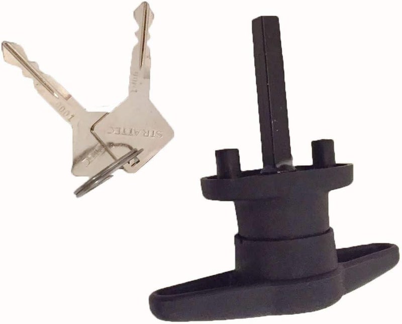 ARE T-Handle for Pickup Truck Camper Shell Door with 2 Keys and 2 Screws - Image 3