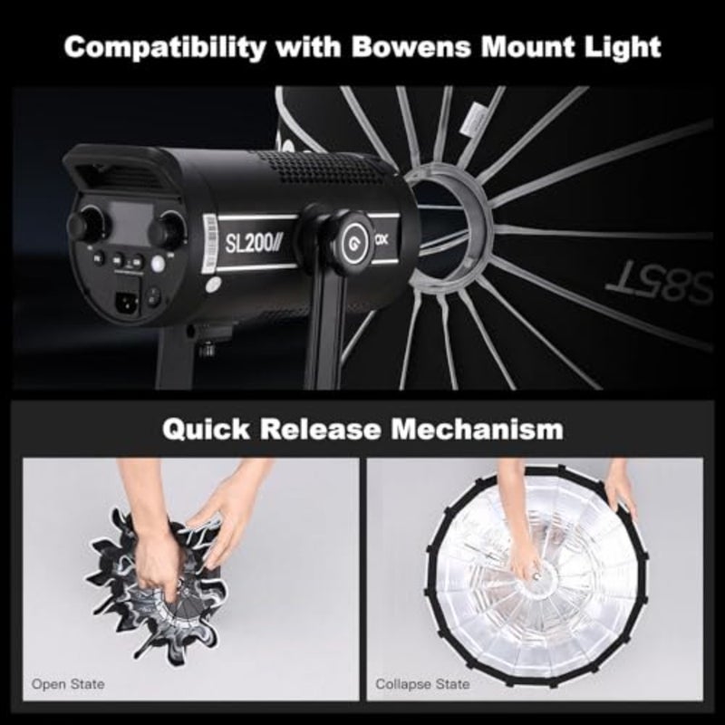 S85T 85 سم مع حقيبة حمل متينة لـ/لـ NEEWER/لـ SMALLRIG/لـ Aputure Bowens Mount Light - Image 2