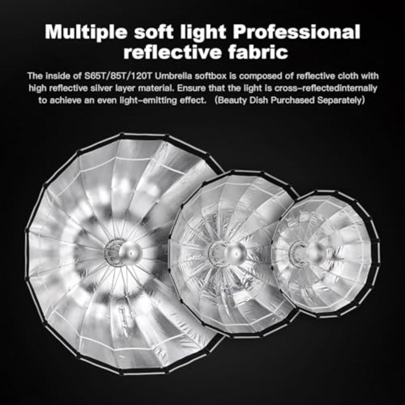 S85T 85 سم مع حقيبة حمل متينة لـ/لـ NEEWER/لـ SMALLRIG/لـ Aputure Bowens Mount Light - Image 3
