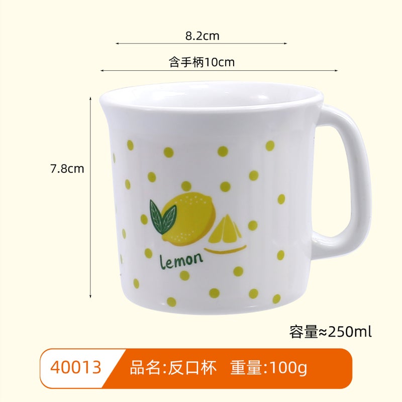 Light Food Tableware Set, Dishes And Gifts, Melamine Bamboo Fiber, High-Looking And Cute Plate, Handle Bowl, Eating Bowl - Image 1