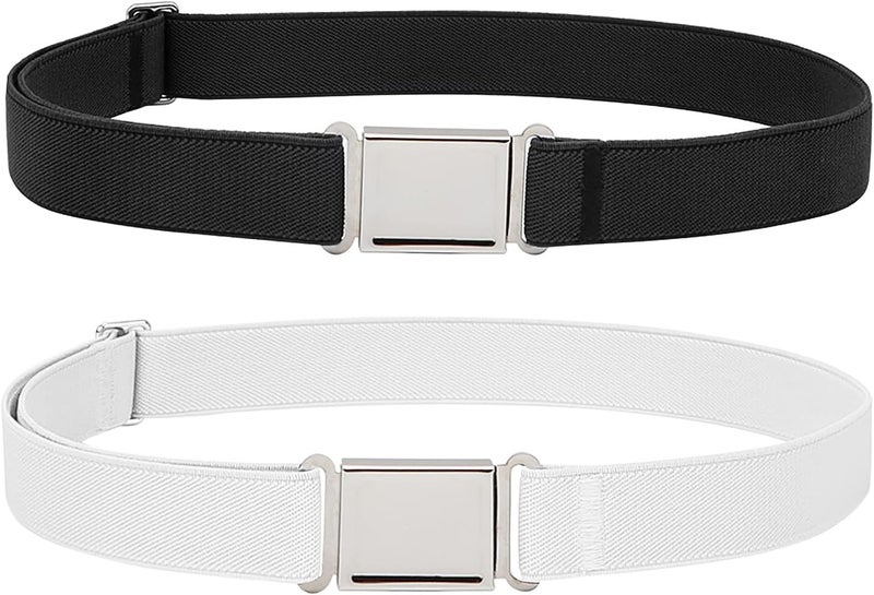 Jas. Good Kids Adjustable Magnetic Belt Boys Girls Elastic Belt with Easy Magnetic Buckle for Back to School Girls - Image 1