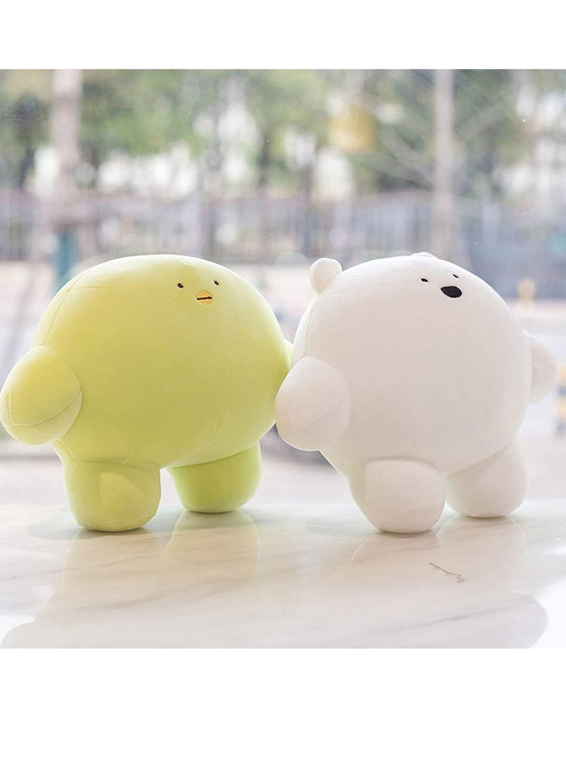 SYOSI Green penguin 9 inch Cute Penguin Plush Stuffed Animal Body Pillow Fat Cartoon Cylindrical Body Pillows for Kids, Super Soft Hugging Toy Gifts for Bedding, Kids Sleeping Nap Kawaii Pillow - Image 4