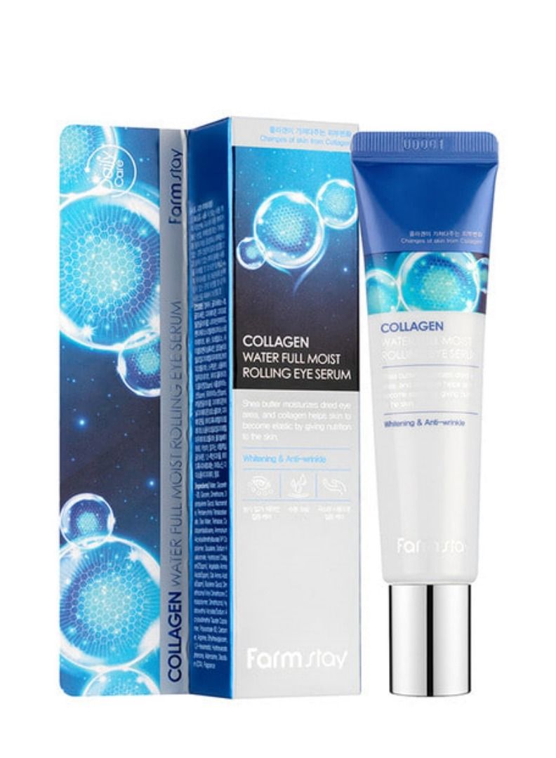 Farm Stay Collagen Full Moist Rolling Eye Serum 25ml  - Image 2