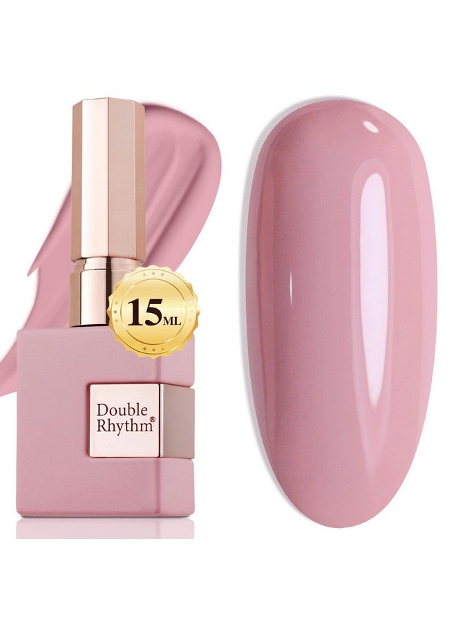 دابل ريذم طلاء أظافر جل 15 مل، شفاف بنفس اللون، نفس الزجاجة، نقع من جل طلاء الأظافر الفني في صالونات الأظافر، يمكنك صنعه بنفسك في المنزل، هدايا للفتيات والنساء (Soft Pinka1088) - Image 1