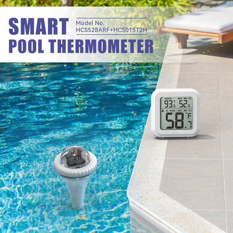 Pool Thermometer Floating Easy Read Digital Pool Temperature Thermometers Wireless 12H/24 Mode Floating Thermometer for Ice Bath/Hot Tub/Fish Tank - 197ft - Image 5