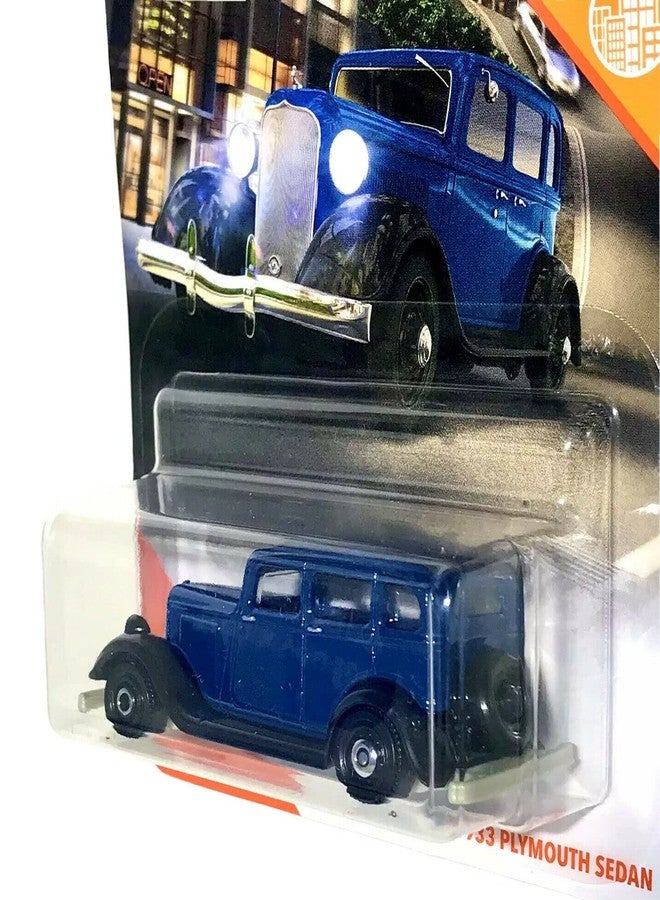 die cast DieCast Matchbox 1933 Plymouth Sedan (Blue), MBX City 40/100 - Image 3