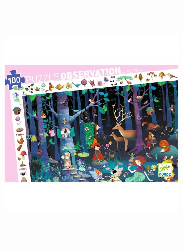 دجيكو Observation Puzzle Enchanted Forest - 100pcs