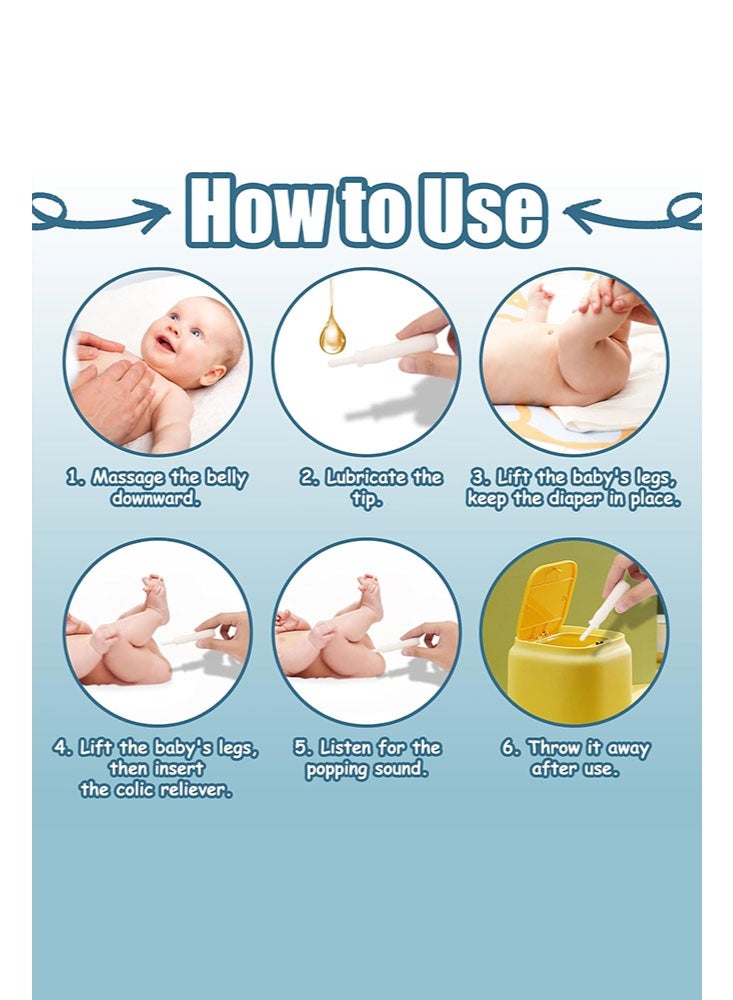 Sharpdo Gas and Colic Reliever for Babies, Baby Gas Colic Passer, Natural Solution for Baby Colic and Gas Relief, 10 Count (Pack of 1) - Image 3