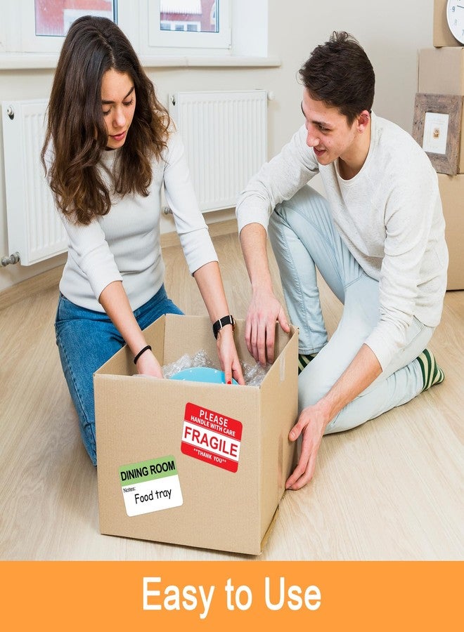 Labelebal 600 Writable labels 2” x 3” each,20 Designs Pre-Printed Color-Coded Home Moving Packing Box Labels with Fragile, Extra, Heavy labels… - Image 4