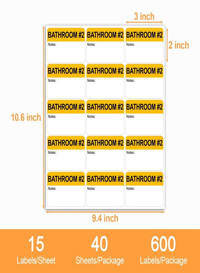 Labelebal 600 Writable labels 2” x 3” each,20 Designs Pre-Printed Color-Coded Home Moving Packing Box Labels with Fragile, Extra, Heavy labels… - Image 2