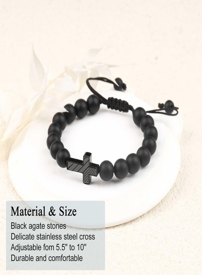 CXLDTE Easter Basket Stuffers Gifts Gifts for Kids Teen Boys Gift Ideas, To My Son Bracelet from Mom Cross Bracelet for Men Baptism Christian Confirmation Birthday Gifts for Teens Teenage Boys - Image 4