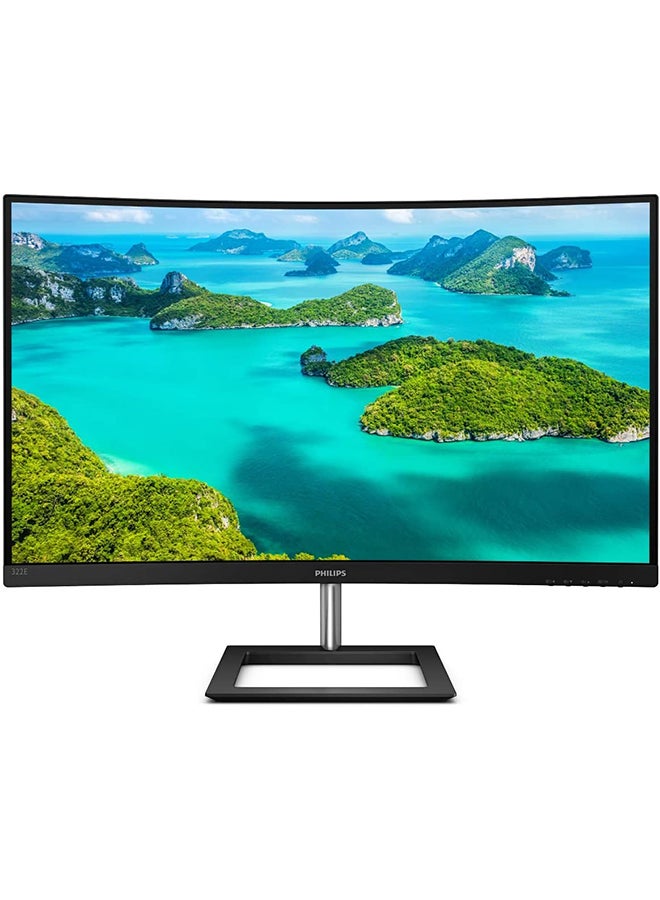 32-Inch Monitor, 322E1C, FHD Curved VA panel, VGA, HDMI/DisplayPort connectivity, AMD FreeSync technology Black
