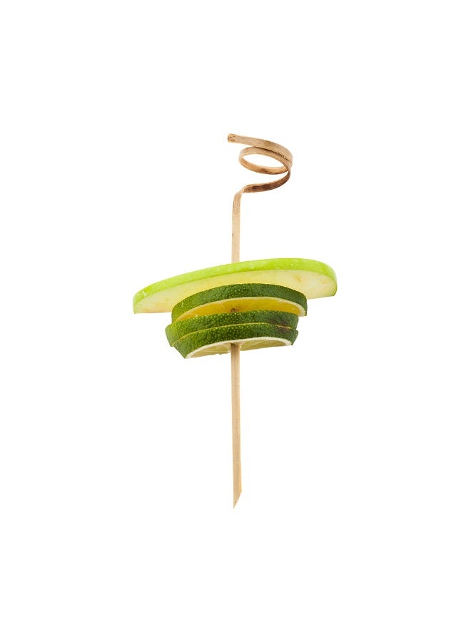 Restaurantware 6 Inch Bamboo Skewers, 1000 Durable Bamboo Curly Skewers - Disposable, Sustainable, Bamboo Fruit Picks, Sharp Point, For Barbeques, Parties, And Buffets  - Image 2
