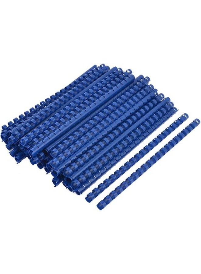 ATLAS 100pcs Blue 10mm Rings A4 Paper Plastic Binding Combs - Image 1