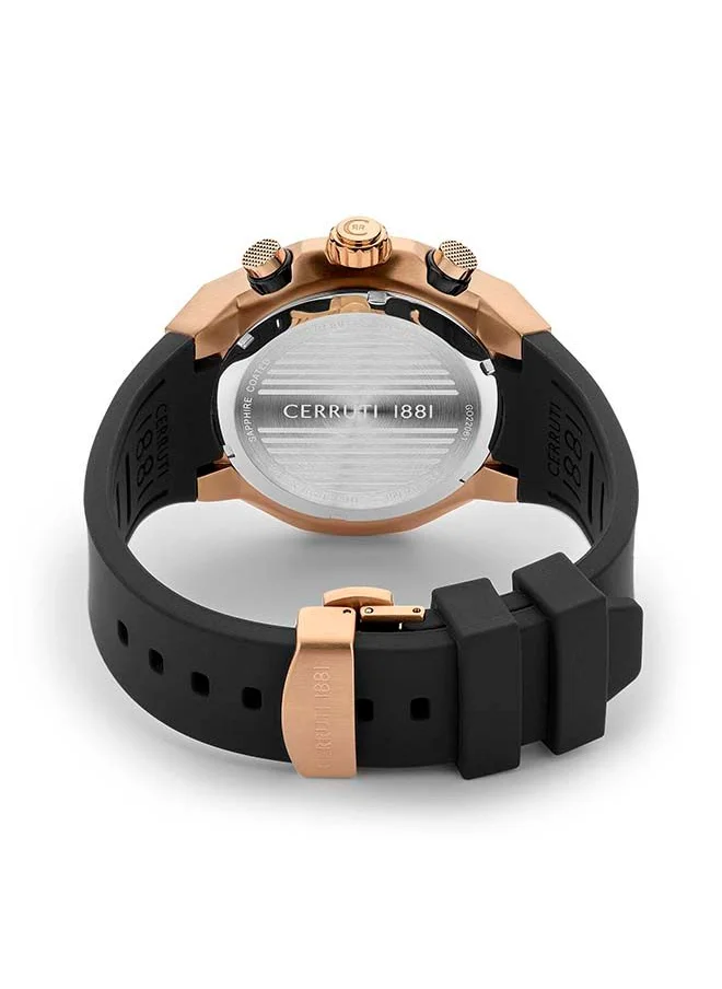 شيروتي 1881 LUCARDO Round Analog Wrist Watch CIWGO2206102 - 55.6 mm - Black
