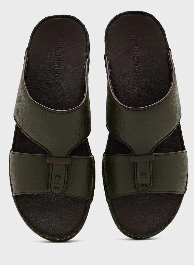 Robert Wood Buckle Detail Traditional Arabic Sandals