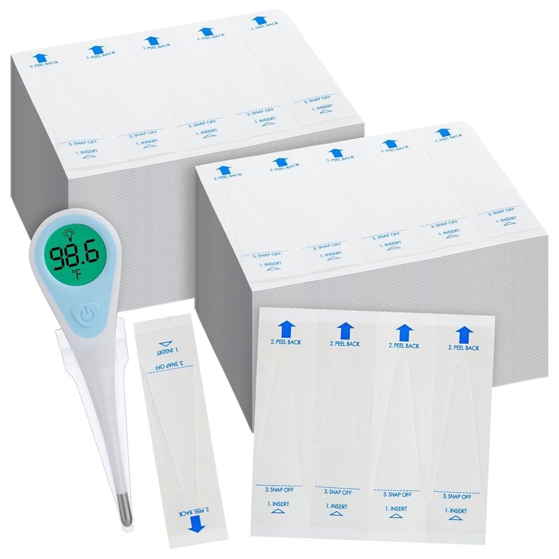 Juvale 500 Pack Disposable Digital Thermometer Covers - Oral Temperature Reading Sleeves (1 x 3.75 in) - Image 5