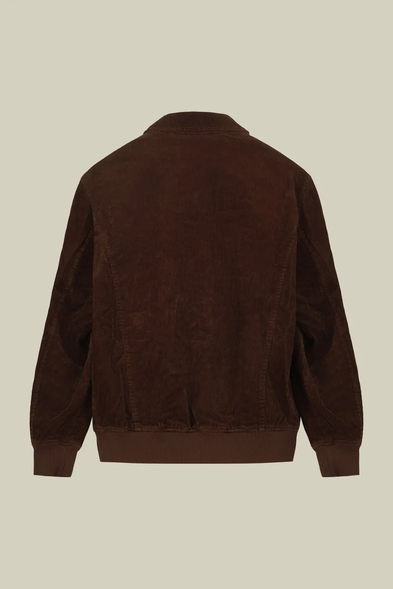 Doppelganger Beige Men's wide corduroy jacket comfort fit - Camel for Men | Best Price UAE