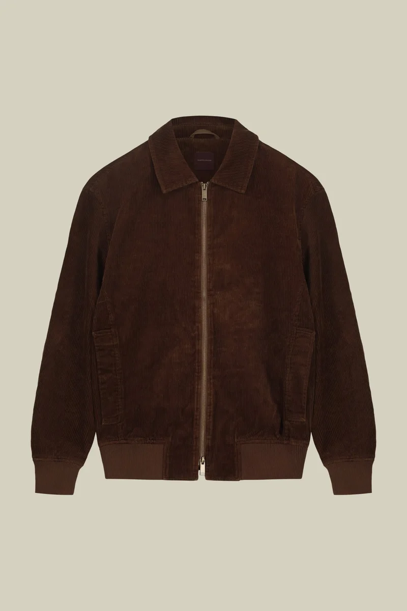 Doppelganger Beige Men's wide corduroy jacket comfort fit - Camel for Men | Best Price UAE