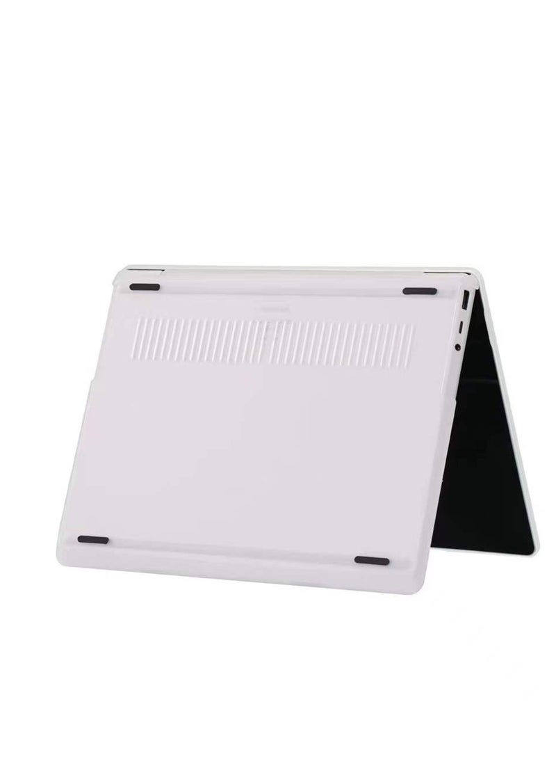 Rubberized Hard Case Compatible for 2020/2022/2023 12.4 Microsoft Surface Laptop Go 3/2 / 1 ( Not Compatible with Any Other Surface Models ),Frosted Clear - Image 2