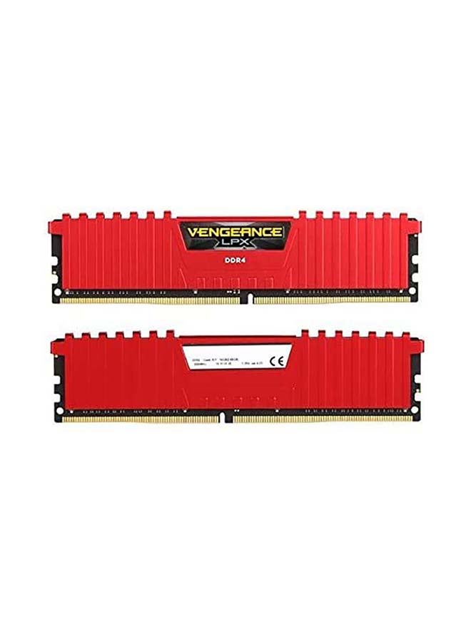 كورسير وحدة ذاكرة كمبيوتر مكتبي عالية الأداء DDR4 بتردد 3000 ميجاهرتز C16 XMP 2.0 أحمر - Image 2