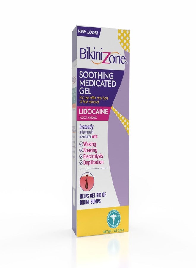 Bikini Zone Medicated After Shave Gel Lidocaine Razor Bump Relief, 1 Oz, 1 Pack - Image 1