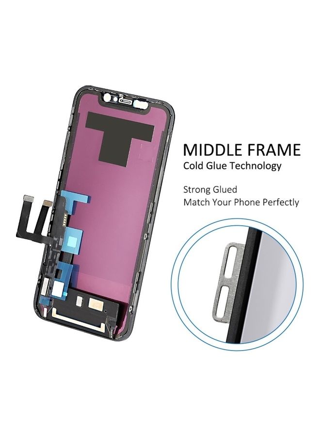 استبدال أجزاء تجميع محول الأرقام لشاشة LCD تعمل باللمس لهاتف Apple iPhone 11 باللون الأسود أسود - Image 5