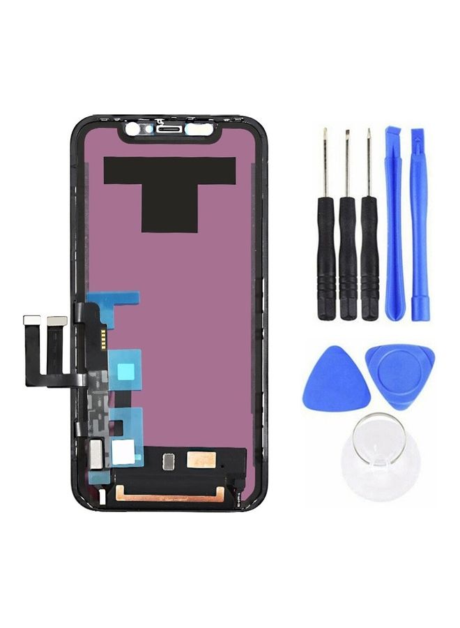 استبدال أجزاء تجميع محول الأرقام لشاشة LCD تعمل باللمس لهاتف Apple iPhone 11 باللون الأسود أسود - Image 2