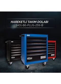 Brio Mobile Tool Cabinet 6 Drawers 2022 Series 259 Pieces Blue Full  - Image 1