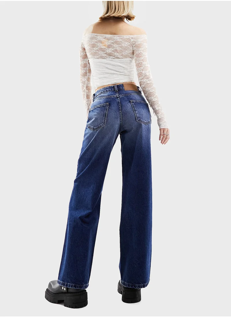 ريكلايمد فينتدج High Waist Baggy Jeans