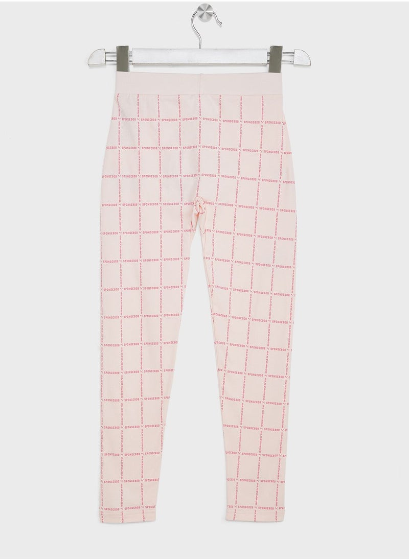 PUMA - Kids Spongebob Aop Leggings - Image 1