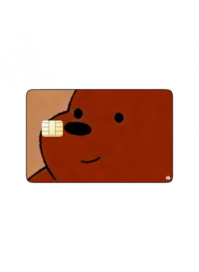 RKN PRINTED BANK CARD STICKER Animation Grizzly From We Bare Bears By Cartoon Network - Image 2