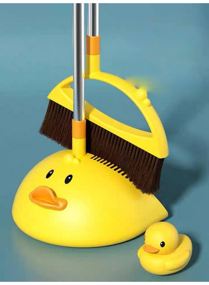 جاروف بلفرشة بلاستيك بطوط * معدن المكنسه مزوده بشعر ناعم لالتقاط الاتربه الناعمه من ع الارضيه الجاروف مزود بسنون من الاعلى لتنضيف الفرشه من اي شوائب متعلقه بالمكنسة  0734077924012 - Image 3